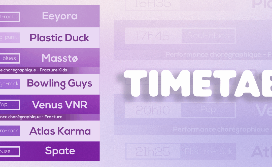Timetable HUSH Festival 2025 !